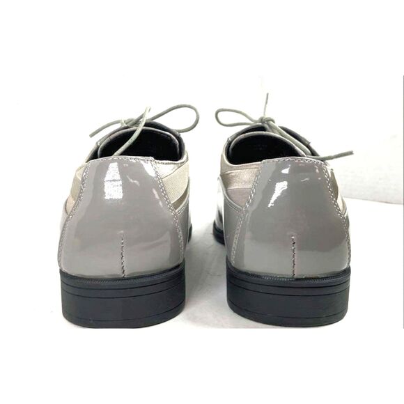 EUC Viotti Grey/Black, Lace Up Oxford High Gloss \